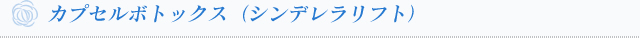 カプセルボトックス（シンデレラリフト）